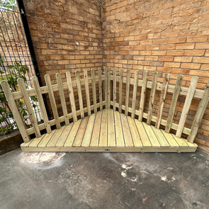 Picket Fencing Timber Roleplay Stage Picket Fencing Timber Roleplay Stage | Staging | www.ee-supplies.co.uk