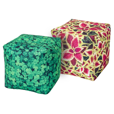 Pink Leaves/ Clover Cubes Pink Leaves/ Clover Cubes Beanbag Cubes | ee-supplies.co.uk
