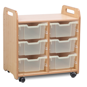 Playscapes Tray Unit - Double Column - 6 x Deep Trays Play Away Tray Storage | School Tray Storage | www.ee-supplies.co.uk