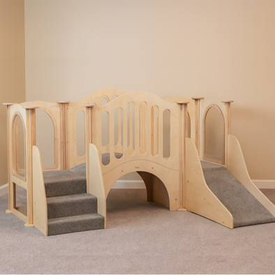 Millhouse Discovery Bridge Kinder Gym Play Pod Kinder Gym With Roof | Kinder Gym | www.ee-supplies.co.uk