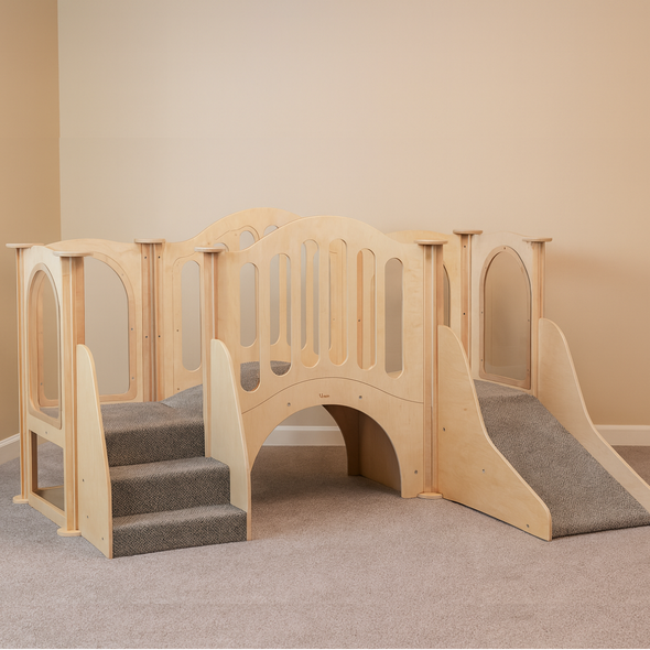 Millhouse Discovery Bridge Kinder Gym Play Pod Kinder Gym With Roof | Kinder Gym | www.ee-supplies.co.uk