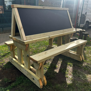 Playground Bench With Mark Making Chalkboard Playground Bench with Mark Making Chalkboard | ee-supplies.co.uk