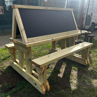 Playground Bench With Mark Making Chalkboard Playground Bench with Mark Making Chalkboard | ee-supplies.co.uk