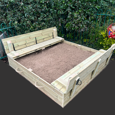 Playground Sandpit Box + Seating Playground Sandpit Box + Seating | ee-supplies.co.uk