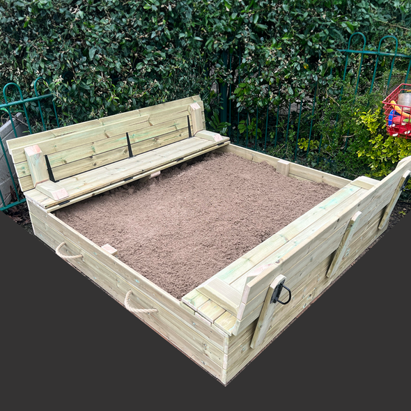Playground Sandpit Box + Seating Playground Sandpit Box + Seating | ee-supplies.co.uk