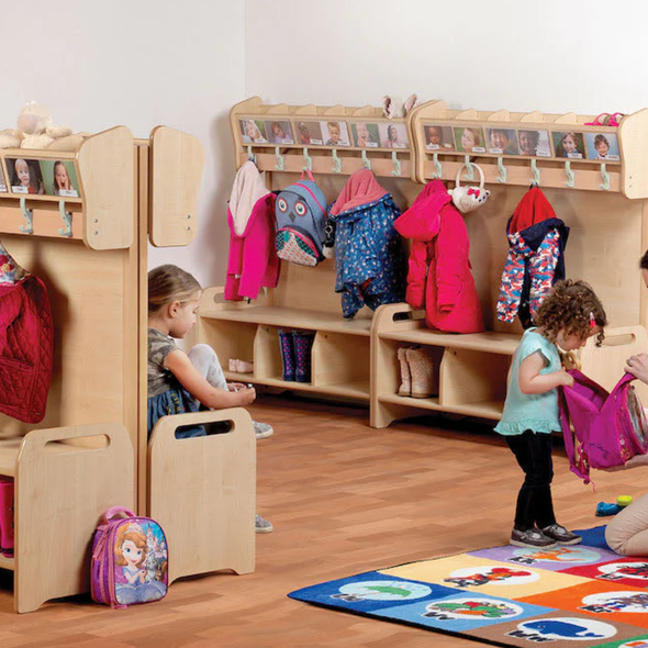 Millhouse Welcome Freestanding Cloakroom Unit x 4 Playscape Welcome Freestanding Cloakroom Unit | Cloakroom | www.ee-supplies.co.uk