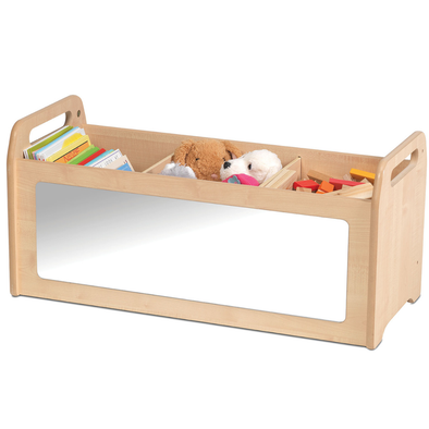 Playscapes Easy Access Wooden Storage Unit + Mirror Playscapes Easy Access Wooden Storage Unit + Mirror | School tray Storage | www.ee-supplies.co.uk