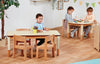 Playscapes Height Adjustable Wooden Table - Medium Rectangular Playscapes Height Adjustable Wooden Table - Medium Rectangular | Seating | www.ee-supplies.co.uk