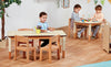 Playscapes Height Adjustable Wooden Table - Semi Cicle Playscapes Height Adjustable Wooden Table - Trapezoid | www.ee-supplies.co.uk