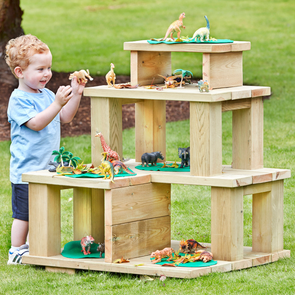 Playscapes Outdoor Imaginative Play Building Playscapes Outdoor Wooden Building Block Set (22 piece) |  www.ee-supplies.co.uk