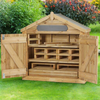 Playscapes Outdoor Wooden Storage Shed + Construction Blocks