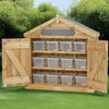 Playscapes Outdoor Wooden Storage Shed + Storage Tubs