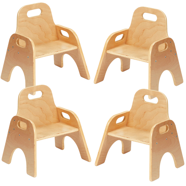 Playscapes Sturdy Wooden Nursery Chair Pkt x 4