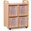 Playscapes Tray Unit - Double Column 4 x Jumbo Trays Playscapes Tray Storage | School Tray Storage | www.ee-supplies.co.uk