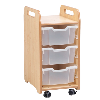 Playscapes Tray Unit - Single Column - 3 Deep Trays Playscapes Tray Unit - Single Column - 3 Deep Trays | School Tray Storage | www.ee-supplies.co.uk