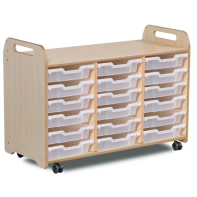 Playscapes Tray Unit -  Triple Column x 18 Shallow Trays Playscapes Tray Unit -  Triple Column | School Tray Storage | www.ee-supplies.co.uk