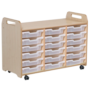 Playscapes Tray Unit -  Triple Column x 18 Shallow Trays Playscapes Tray Unit -  Triple Column | School Tray Storage | www.ee-supplies.co.uk