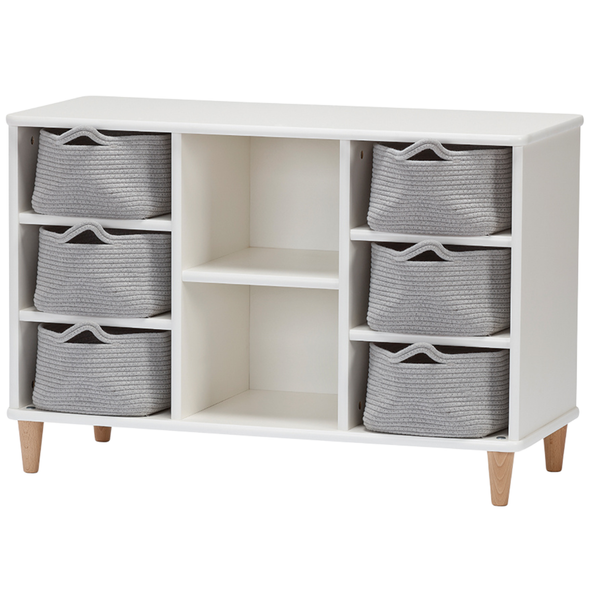 Playscapes White Shallow Rope Basket Storage Playscapes White Shallow Rope Basket Storage | www.ee-supplies.co.uk