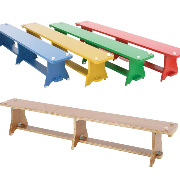 Plytech Wooden Children Balance Benches L2.4m