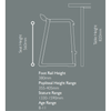 Postura+ One Piece Low Stool - Seat Ht560mm - Ages 8-11 Years Postura +  Classroom Low Back Stool H560mm | www.ee-supplies.co.uk