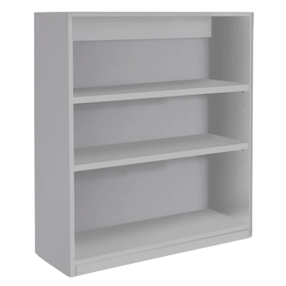 Premium Bookcase Grey With 1 Fixed & 2 Adjustable Shelves H1000mm Premium Bookcase Grey With 1 Fixed & 2 Adjustable Shelves H1000mm | Library units Shelves | www.ee-supplies.co.uk