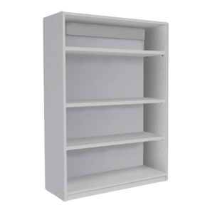 Premium Bookcase Grey With 1 Fixed & 2 Adjustable Shelves H1250mm Premium Bookcase Grey With 1 Fixed & 2 Adjustable Shelves H1250mm  | Library units Shelves | www.ee-supplies.co.uk