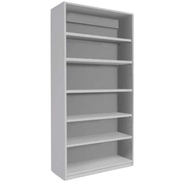 Premium Bookcase Grey With 1 Fixed & 4 Adjustable Shelves H1800mm Premium Bookcase Grey With 1 Fixed & 4 Adjustable Shelves H1800mm | Library units Shelves | www.ee-supplies.co.uk