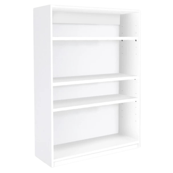 Premium Bookcase White With 1 Fixed & 2 Adjustable Shelves H1250mm Premium Bookcase White With 1 Fixed & 2 Adjustable Shelves H1250mm | Library units Shelves | www.ee-supplies.co.uk