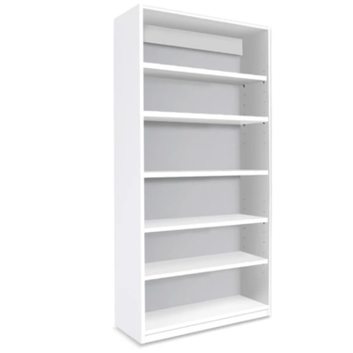 Premium Bookcase White With 1 Fixed & 4 Adjustable Shelves H1800mm Premium Bookcase White With 1 Fixed & 4 Adjustable Shelves H1800mm | Library units Shelves | www.ee-supplies.co.uk