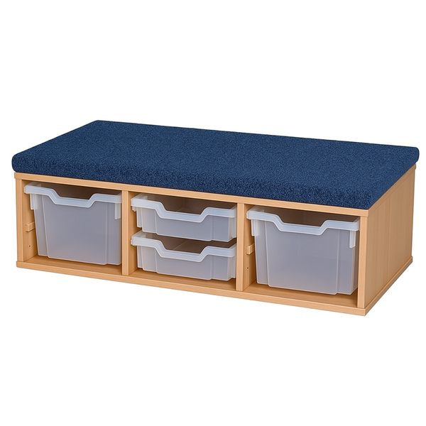 Premium Classroom Step - Whiteboard Step 1025mm Wide With 4 Trays