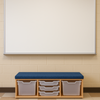Premium Classroom Step - Whiteboard Step 1025mm Wide With 5 Trays Premium Classroom Step | Step | www.ee-supplies.co.uk