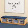 Premium Classroom Step - Whiteboard Step 1035mm Wide With 6 Trays Premium Classroom Step | Step | www.ee-supplies.co.uk
