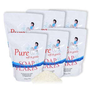 Pure Soap Flakes for Sensory, Tactile & Messy Play – 425g each x 6