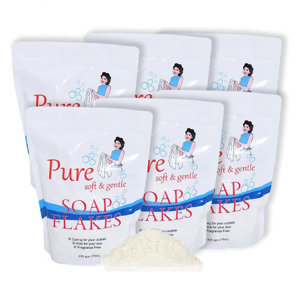 Pure Soap Flakes for Sensory, Tactile & Messy Play – 425g each x 6