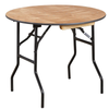 Round Wooden Folding Trestle Table - Dia910mm - 3ft Round Wooden Folding Trestle Table - Dia910mm - 3ft|  With Fold Away Legs | www.ee-supplies.co.uk