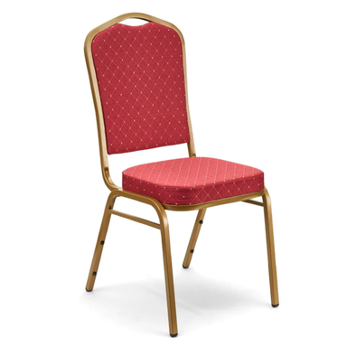Crown Banqueting Chair - Red - Gold Steel Frame Crown Banqueting Chair - Red - Gold Steel Frame | www.ee-supplies.co.uk