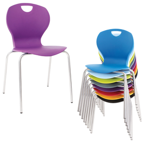 Evo Poly Chair - Size 6 - H460mm - 19mm Frame Evo Poly Chair - Size 6 - H460mm | Classroom chairs | www.ee-supplies.co.uk