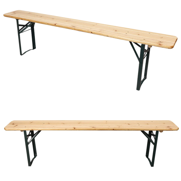 Festival Outdoor Wooden Folding Bench - 6ft (180cm)