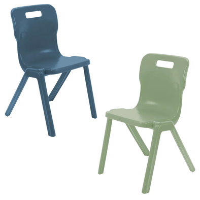 Titan One Piece Retold 100% Recycled Chair H460mm - Ages 14+ Years Titan One Piece Retold 100% Recycled Chair H460mm - Ages 14+ Years  | One Piece School Chairs | www.ee-supplies.co.uk