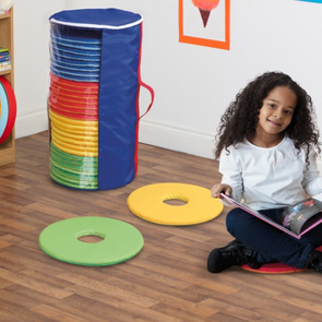 Rainbow™ Circular Cushions Set of 32 Rainbow™ Circular Cushions Set of 32 | Sit Upons | www.ee-supplies.co.uk