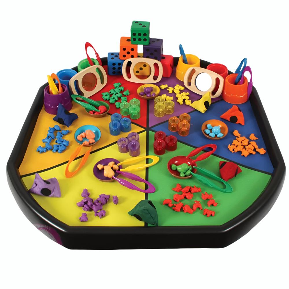 Rainbow Colour Sorting & Counting Tuff Tray Kit | Educational Equipment ...