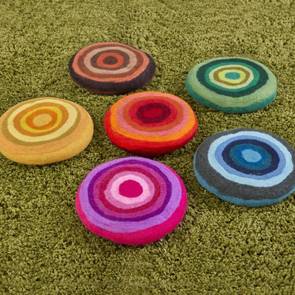 Rainbow Felt Comfy Pads - Set of 6 Rainbow Felt Comfy Pads - Set of 6 | www.ee-supplies.co.uk
