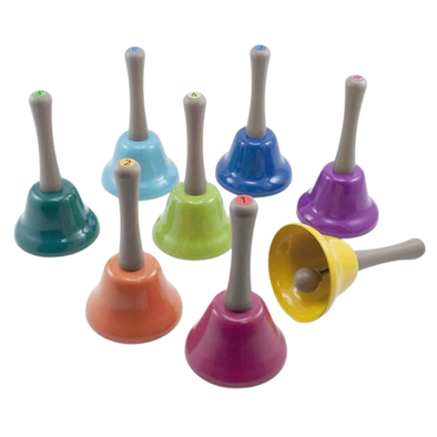 Rainbow Hand Bells - Set of 8 Rainbow Hand Bells - Set of 8 | www.ee-supplies.co.uk