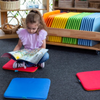 Rainbow™ Square Cushions & Tuf 2™ Trolley Rainbow™ Square Cushions Set of 32 | Sit Upons| www.ee-supplies.co.uk