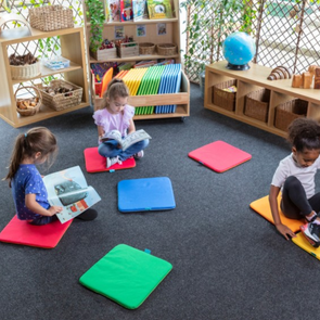 Outdoor Rainbow™ Square Cushions & Tuf 2™ Trolley Rainbow™ Square Cushions Set of 32 | Sit Upons| www.ee-supplies.co.uk