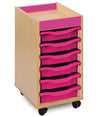 Bubblegum Tray Storage Unit - 6 x Trays Bubblegum Tray Storage Unit | School tray Storage | www.ee-supplies.co.uk