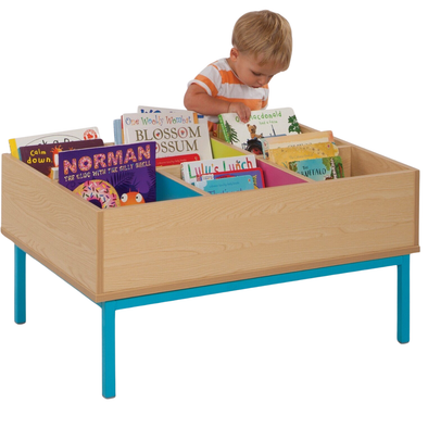 Bubblegum 6 Bay Wooden Kinderbox With Metal Frame & Legs Bubblegum 6 Bay Wooden Kinderbox With Metal Frame & Legs | Kinder Box Storage | www.ee-supplies.co.uk