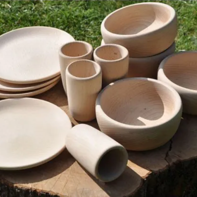 Real Size Natural Tea Set - 12 Piece Set Real Size Natural Tea Set - 12 Piece Set |  www.ee-supplies.co.uk