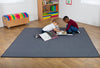 Plain Colour Square Nursery Carpet - Grey Rectangle Rug – Grey | Large Carpets & Rugs | www.ee-supplies.co.uk