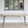 Rectangular Wooden Folding Trestle Table - 6ft x 2ft 6inch (1830 x 760mm) Rectangular Wooden Folding Trestle Table |6ft x 2ft 6in (1830mm x 760m) |  With Fold Away Legs | www.ee-supplies.co.uk